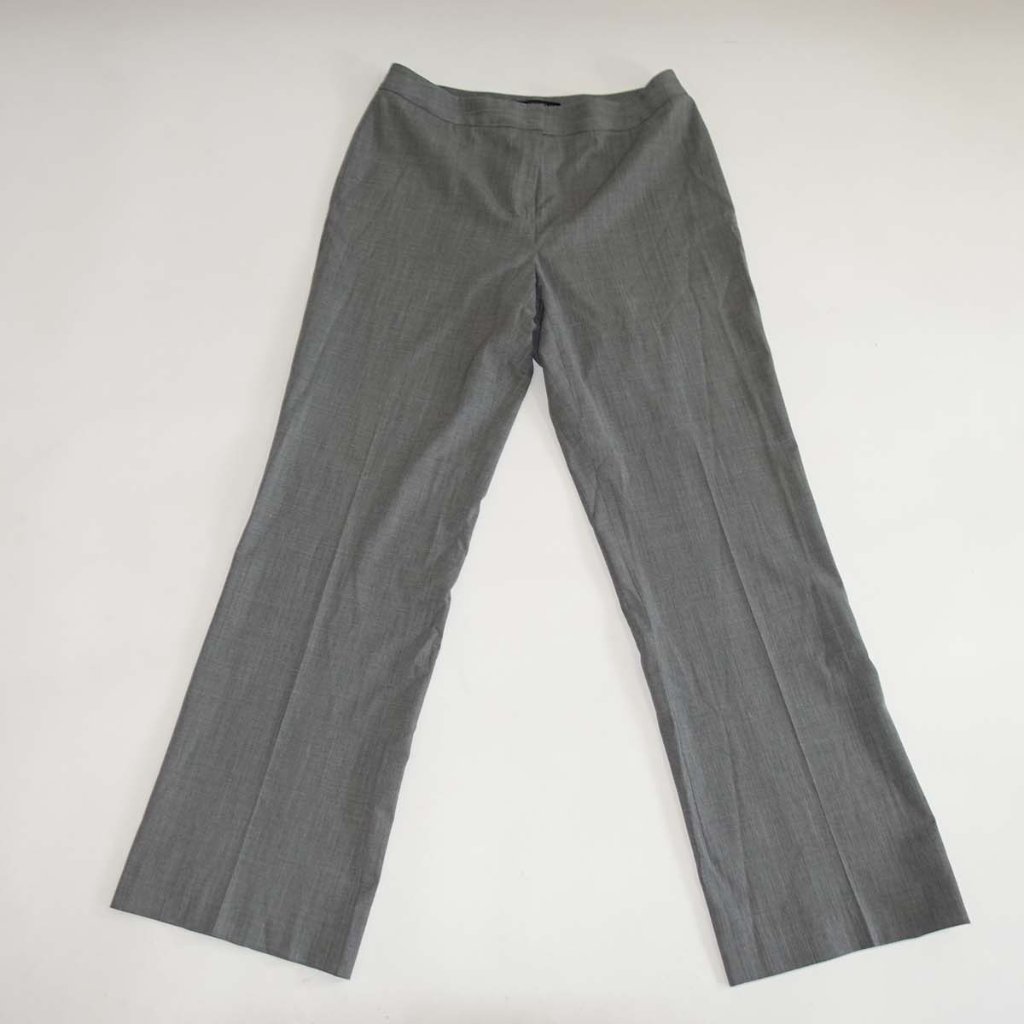 Lafayette 148 New York Women's Dress Pants Size 8 Gray Wool Slacks 31" Inseam